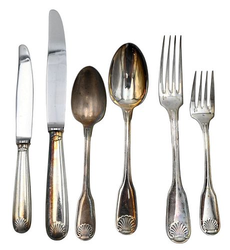 144 PIECE SET OF CHRISTOFLE SILVER 378053