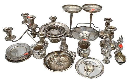 TWO TRAY LOTS OF STERLING SILVER,
