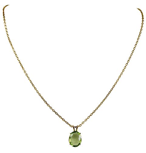 GOLD GEMSTONE NECKLACEpendant with 378105