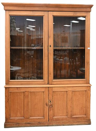 PINE FOUR DOOR CABINET 19TH CENTURY  378106