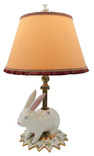 MACKENZIE CHILDS RABBIT TABLE LAMP  378113