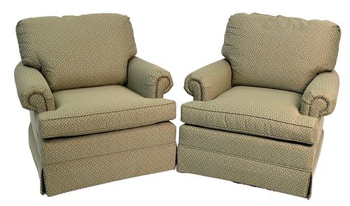 PAIR OF THOMASVILLE UPHOLSTERED 378143