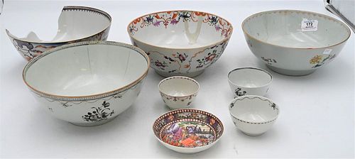 EIGHT CHINESE EXPORT PORCELAIN 37815a
