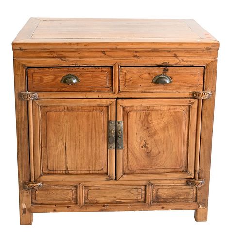CHINESE CABINET, HAVING TWO DRAWERS