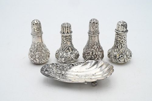 GROUP OF REPOUSSE STERLING, TO