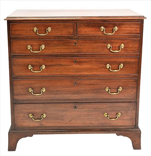 GEORGE III MAHOGANY TWO OVER FOUR 37824e