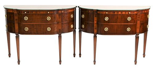 PAIR OF JOSEPH GERTE CUSTOM MAHOGANY 378269