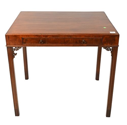 GEORGE III MAHOGANY TABLE, HAVING