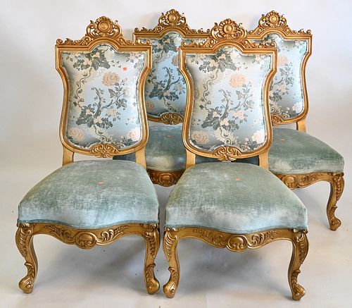 SET OF FOUR GOLD DECORATED CONTINENTAL 3782c3