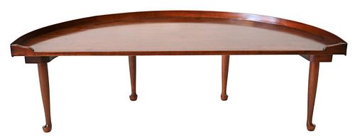 BENCH MADE MAHOGANY DEMILUNE COFFEE 3782e5