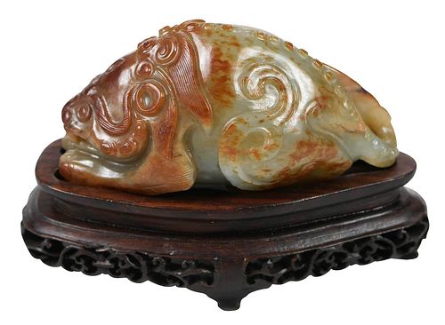 FINELY CARVED CHINESE JADE OF HARDSTONE 3782f5