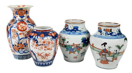 FOUR CHINESE ENAMELED VASESpossibly 3783dc