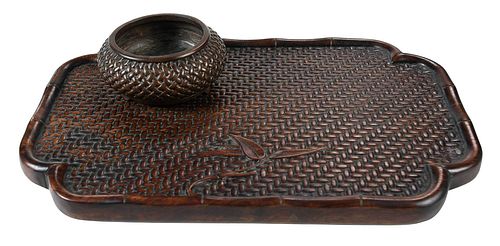 CHINESE HARDWOOD SCHOLAR S TRAY 3783ea