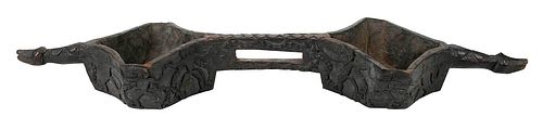 TAIWANESE ABORIGINAL CARVED WOOD 3783f6