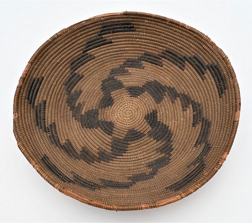 AMERICAN INDIAN COILED BASKET HAVING 37843a