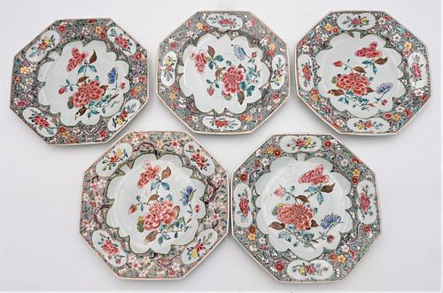 SET OF SIX CHINESE EXPORT FAMILLE 378449