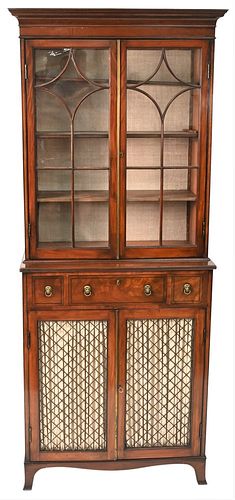 GEORGE IV MAHOGANY CABINET IN TWO 378500