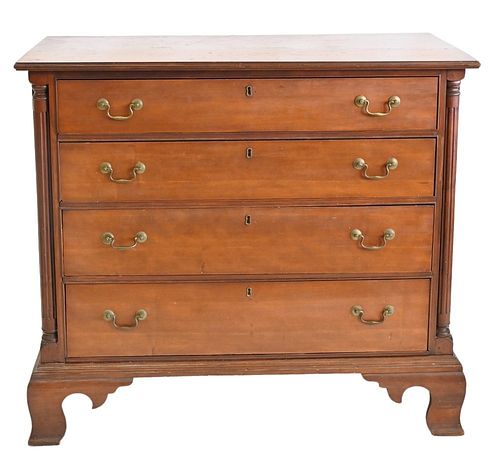 CHERRY CHIPPENDALE CHEST HAVING 378502