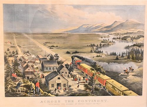 CURRIER AND IVES ACROSS THE CONTINENT LITHOGRAPH 378531