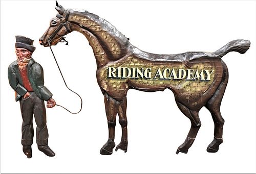 HORSE AND JOCKEY "RIDING ACADEMY"