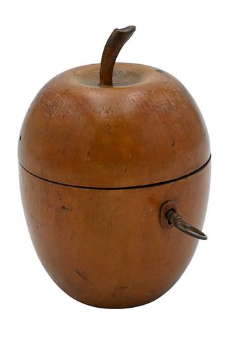 TEA CADDY IN FORM OF AN APPLE WITH 37859a