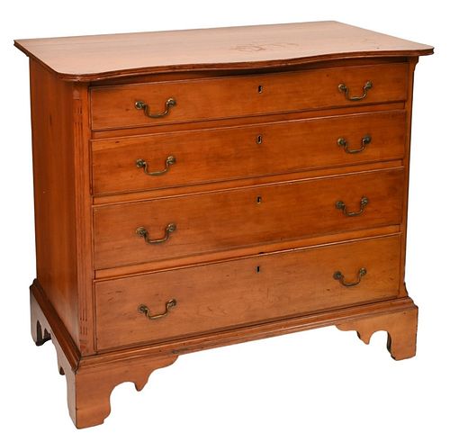 CHIPPENDALE CHERRY FOUR DRAWER 3785d8