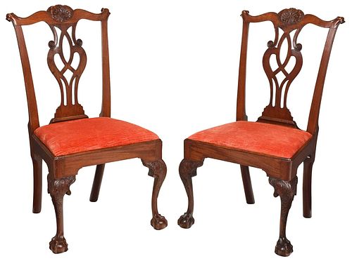 FINE PAIR PHILADELPHIA CHIPPENDALE 3785f8