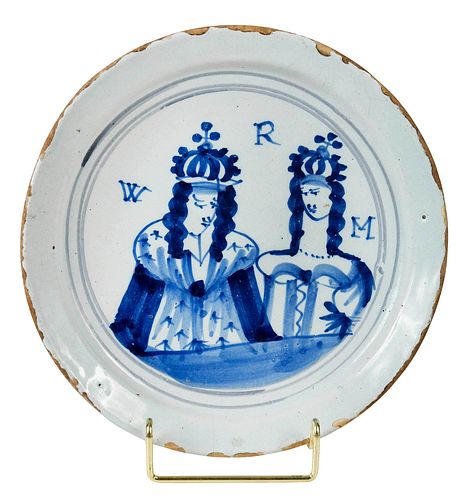 LONDON DELFTWARE 'WILLIAM AND MARY'