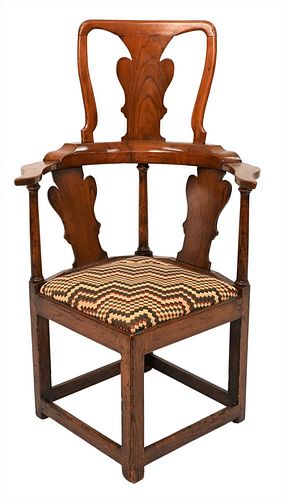 CHIPPENDALE FRUITWOOD CORNER CHAIR 378648