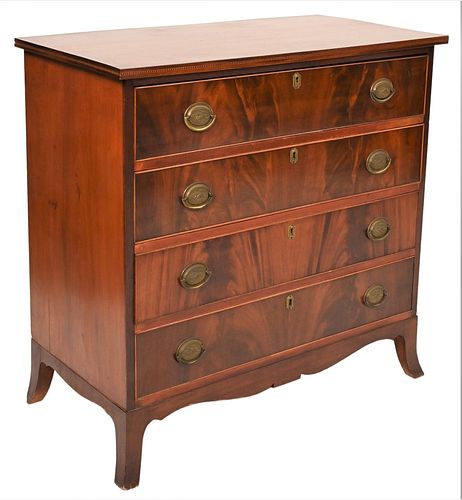 FEDERAL MAHOGANY FOUR DRAWER CHESTHAVING 378642