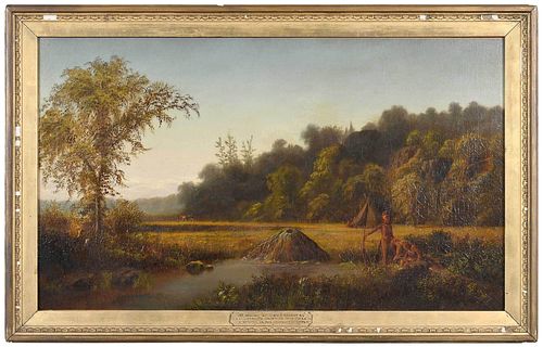 EARLY SARATOGA SCENE(American, 19th