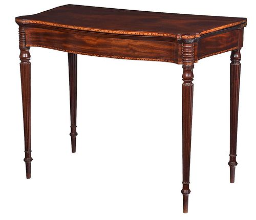 FINE BOSTON FEDERAL INLAID MAHOGANY 3786cb