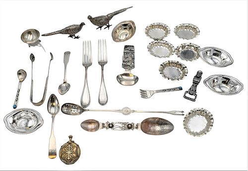 SILVER LOT TO INCLUDE FORKS SPOONS  3786f4
