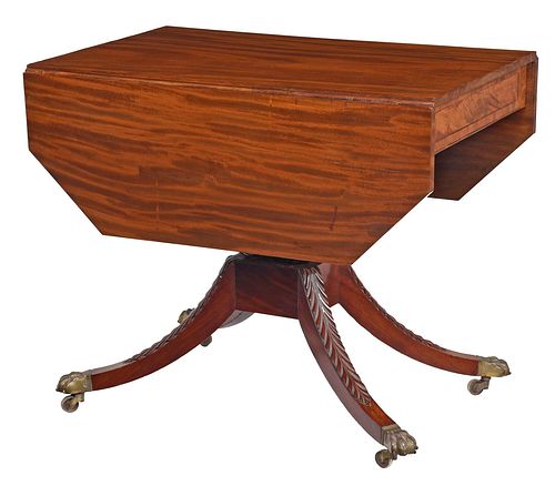 NEW YORK CLASSICAL MAHOGANY DROP 37872b