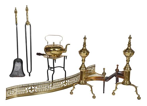 AMERICAN FEDERAL FIREPLACE SET1790-1810,