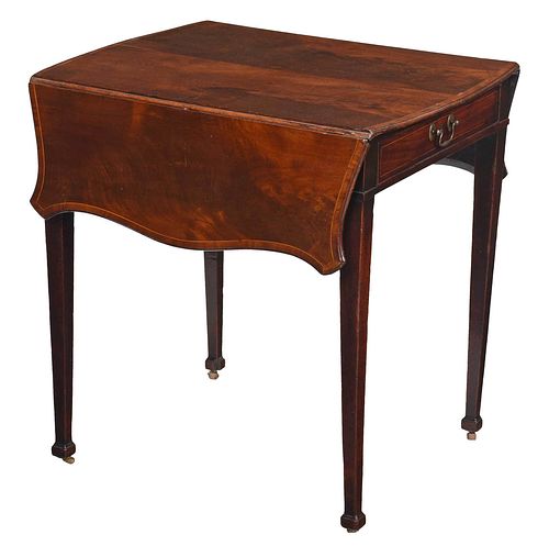 GEORGE III FIGURED AND INLAID MAHOGANY 378775