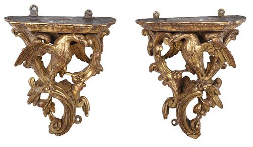 VERY FINE PAIR CHIPPENDALE GILTWOOD 37876f