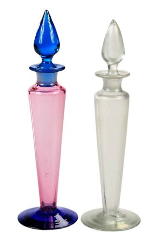 TWO AMERICAN STEUBEN GLASS PERFUMES20th 37879d