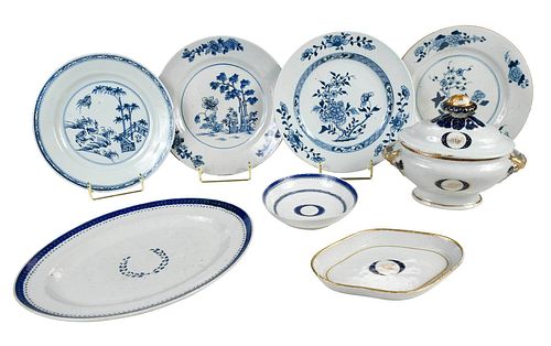 EIGHT PIECES CHINESE EXPORT PORCELAINmid 3787e2