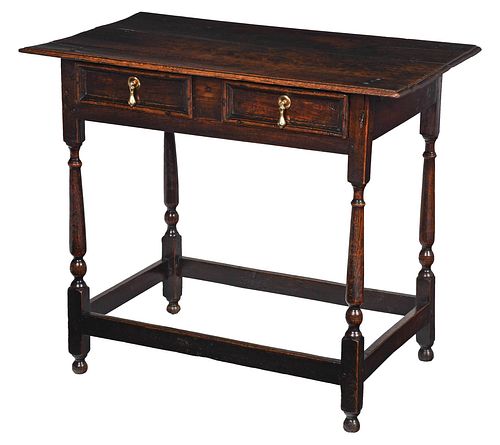 FINE WILLIAM AND MARY OAK STRETCHER 3787ee