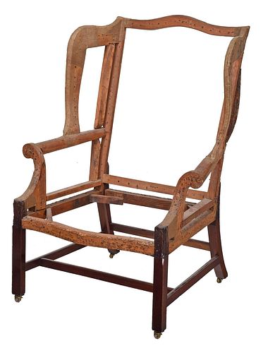 GEORGE III MAHOGANY EASY CHAIR 378811