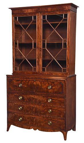 GEORGE III FINELY FIGURED MAHOGANY