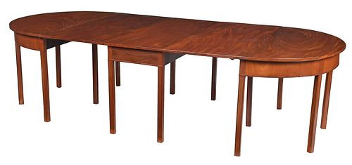 CHIPPENDALE MAHOGANY THREE PART 37882b