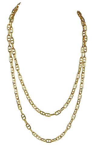 18KT. LONG CHAIN NECKLACEmariner