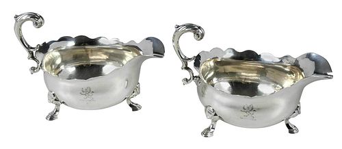 PAIR OF GEORGE III ENGLISH SILVER 3788be