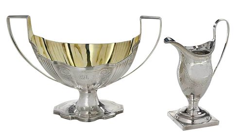 BATEMAN FAMILY ENGLISH SILVER CREAMER