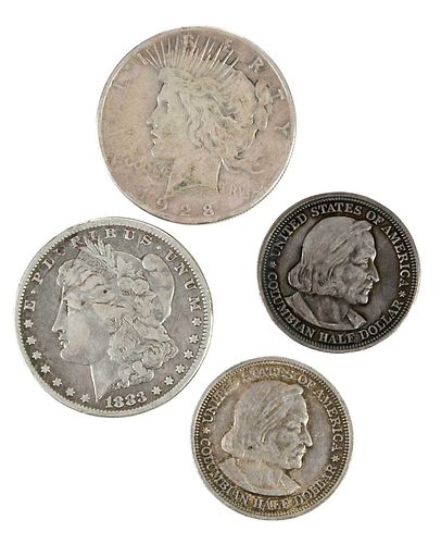 GROUP OF U.S. COINS, SILVER DOLLARS