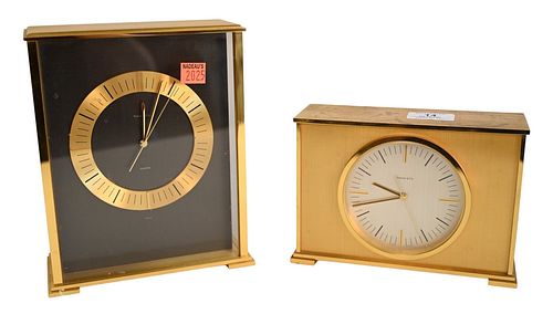 TWO TIFFANY AND COMPANY DESK CLOCKS  37890e