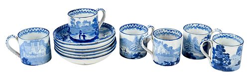 12 PIECE MINIATURE DAVENPORT PORCELAIN 37892a