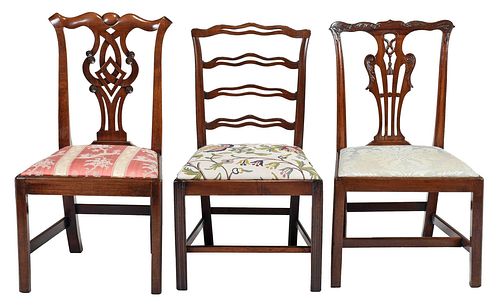 GROUP OF THREE PERIOD CHIPPENDALE 37893e